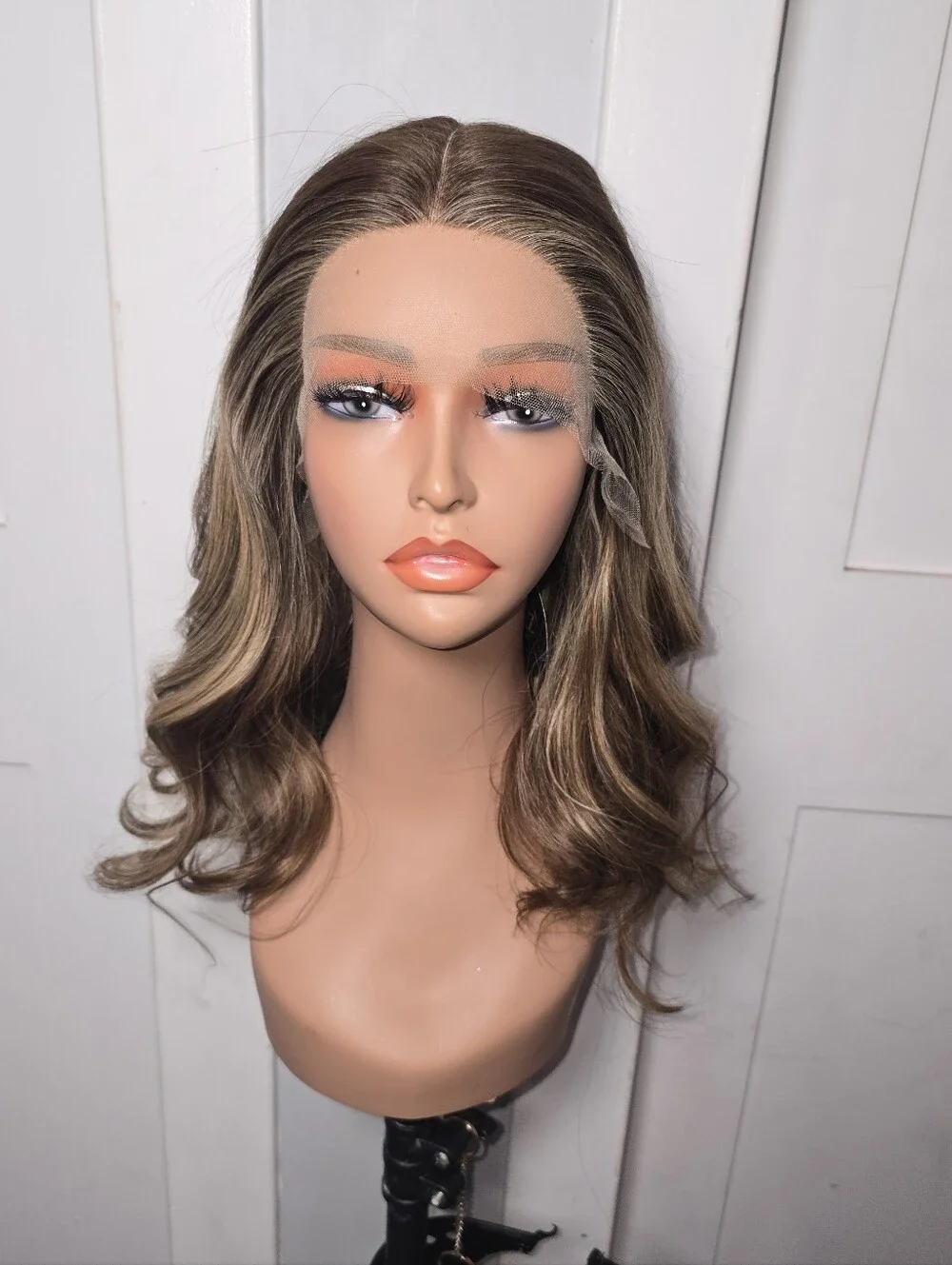 Kosher Certified Lace Top 100% Slavic European Human Hair Sheitel Wig 18in